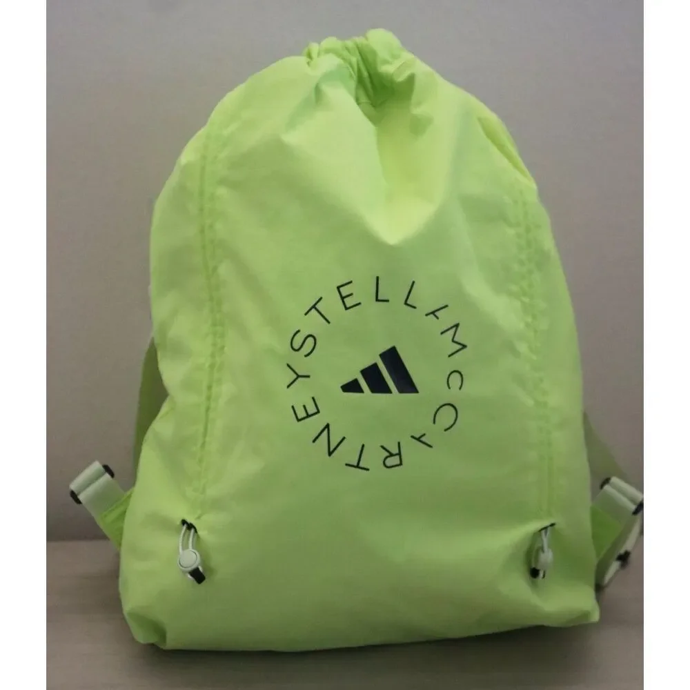 Stella McCartney x adidas JN7102 Unisex O/S Bahia Glow/Green aSMC Gymsack - Picture 1 of 11